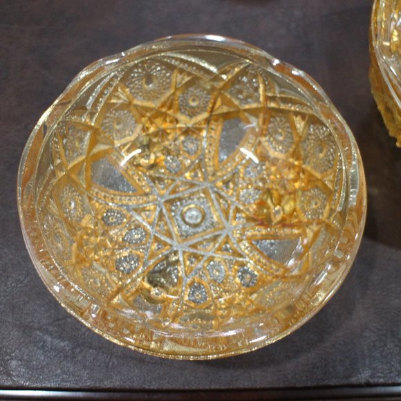 ANTIQUE!  DEPRESSION ERA GLASS BOWL SET (2PC) - Picture 4 of 8